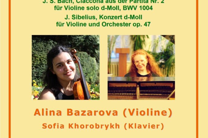 Plakat: Konzerte mit Violinmusik in Thüringen